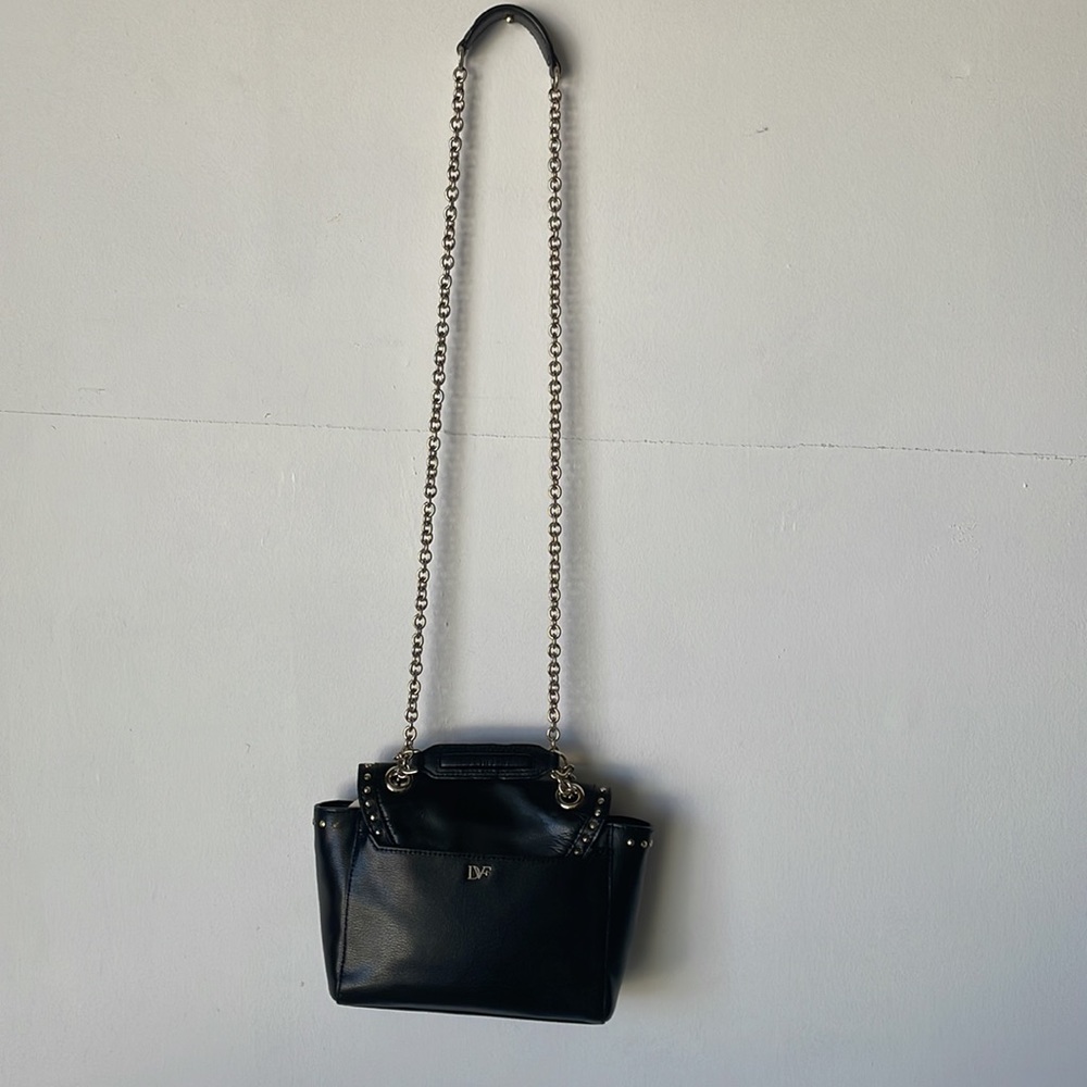 SOLD!!! Diane Von Furstenberg black leather purse - Picture 3 of 7